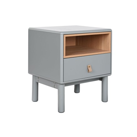 Nachtkastje Home ESPRIT Blauw Grijs Natuurlijk Hout MDF 48 x 40 x 55 c