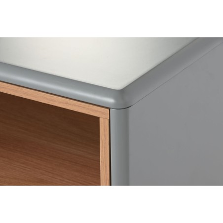 Nachtkastje Home ESPRIT Blauw Grijs Natuurlijk Hout MDF 48 x 40 x 55 c