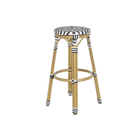 Tabouret Home ESPRIT Bicolore Métal rotin synthétique 39,5 x 39,5 x