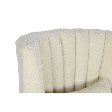 Poltrona Home ESPRIT Bianco Naturale Legno d'albero della gomma 73 X 6