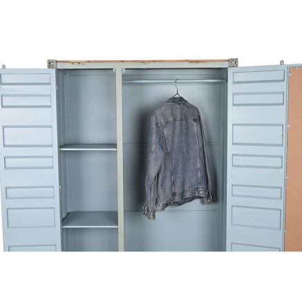 Armoire Home ESPRIT Turquoise Bleu ciel 112 x 46 x 174 cm 2
