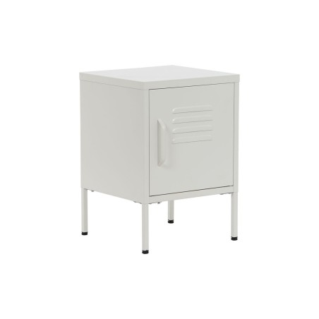 Comodino Home ESPRIT Bianco Metallo 35 x 35 x 51 cm