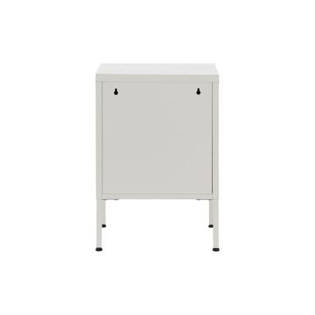 Comodino Home ESPRIT Bianco Metallo 35 x 35 x 51 cm