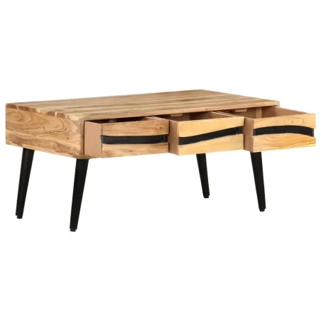 Table basse 88x50x42 cm Bois d'acacia solide