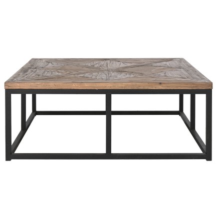 Mesa de Centro Home ESPRIT Madera Metal 120 x 120 x 45 cm 2