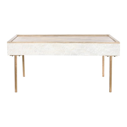 Table Basse Home ESPRIT Fer Bois de manguier 120 x 60 x 57 cm 2