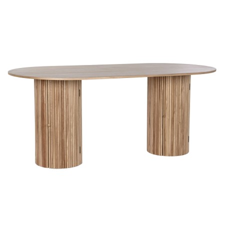 Mesa de Comedor Home ESPRIT Natural Madera de Paulonia Madera MDF 180