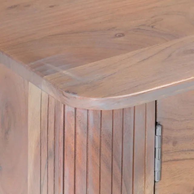 Meuble TV 118x30x40 cm Bois d'acacia massif