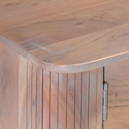 Meuble TV 118x30x40 cm Bois d'acacia massif