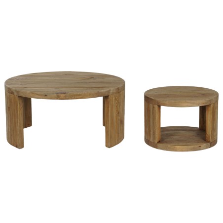 Set di 2 tavoli Home ESPRIT Legno 99 x 99 x 48 cm