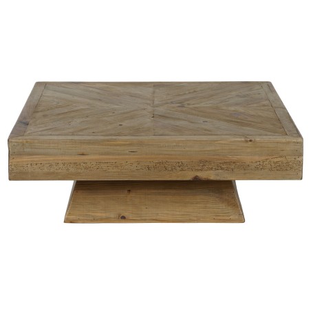 Tavolino da Caffè Home ESPRIT Marrone Legno di pino 100 x 100 x 36 cm