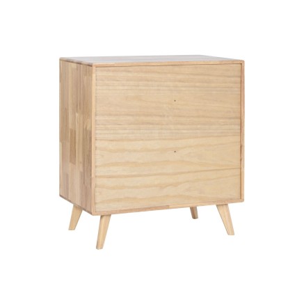 Aparador Home ESPRIT Natural Metal Ratán Madera de caucho 73,5 x 35 x 2