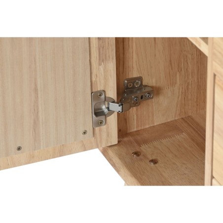 Credenza Home ESPRIT Naturale Metallo Rattan Legno d'albero della gomm