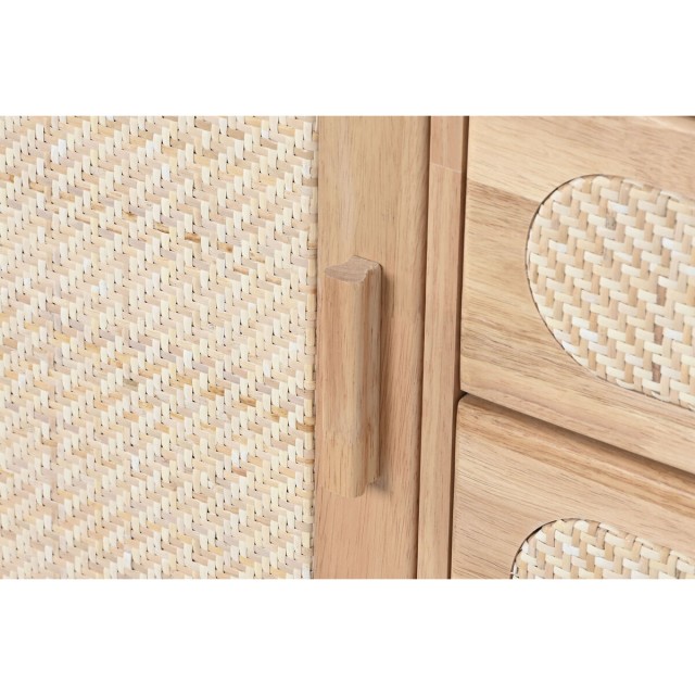Dressoir Home ESPRIT Natuurlijk Metaal Rotan Rubberwood 73,5 x 35 x 78
