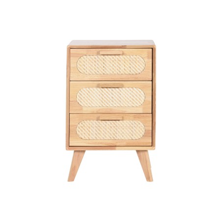 Cassettiera Home ESPRIT Naturale Metallo Legno d'albero della gomma 40