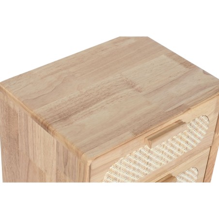 Caisson à Tiroirs Home ESPRIT Naturel Métal Bois d'hévéa 40 x 30 x