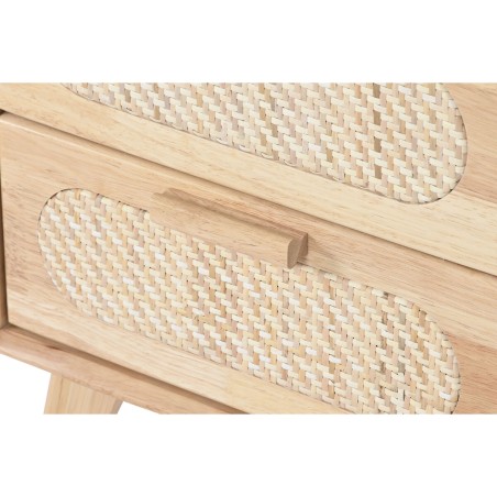 Nachtkastje Home ESPRIT Hout Metaal Rotan 40 x 30 x 48 cm