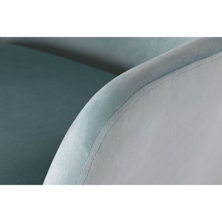 Schommelstoel Home ESPRIT Zwart Hemelsblauw Polyester Metaal 68 x 90 x