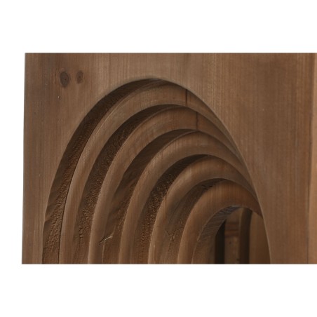 Hoofdtafel Home ESPRIT Kristal Sparrenhout 99 x 99 x 46 cm