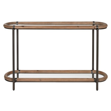 Meuble d'Entrée Home ESPRIT Noir 131 x 36 x 81 cm 2