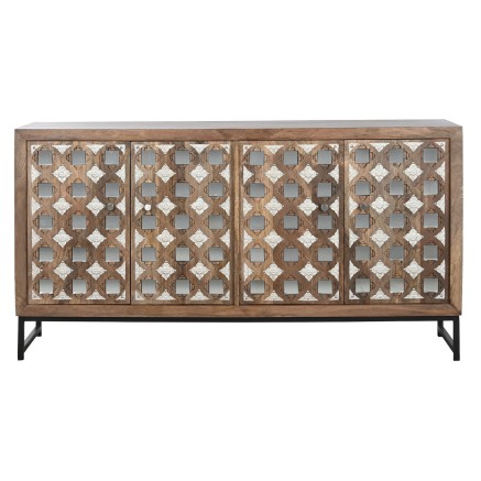 Anrichte Home ESPRIT Braun Schwarz Silberfarben natürlich Mango-Holz 2