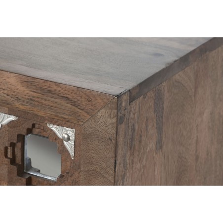 Sideboard Home ESPRIT Brown Black Silver Natural Mango wood Mirror 150