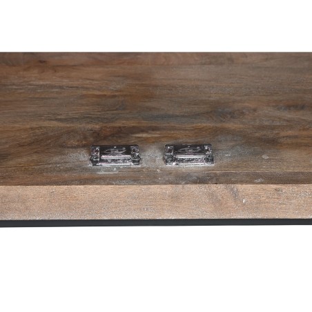 Aparador Home ESPRIT Marrón Negro Plateado Natural Madera de mango Es