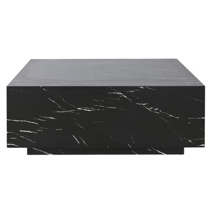 Table Basse Home ESPRIT Noir Bois MDF 90 x 90 x 35 cm 2