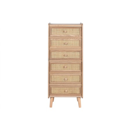 Caisson à Tiroirs Home ESPRIT Naturel Rotin Bois de paulownia 40 x 30