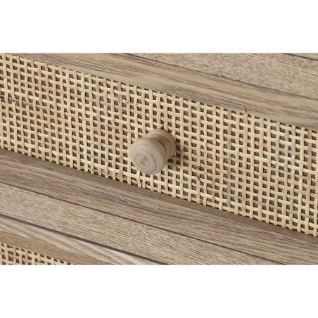 Cassettiera Home ESPRIT Naturale Rattan Legno di paulownia 40 x 30 x 1