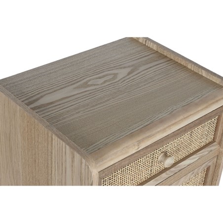 Cajonera Home ESPRIT Natural Ratán Madera de Paulonia 40 x 30 x 104 c