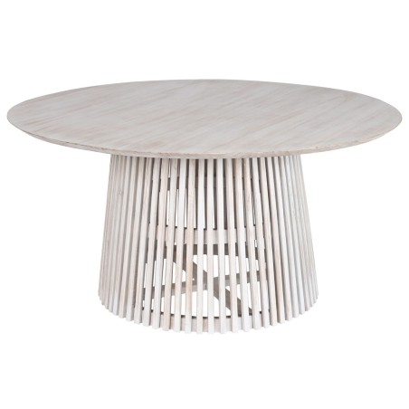 Table de Salle à Manger Home ESPRIT Blanc bois mindi 150 x 150 x 75 c
