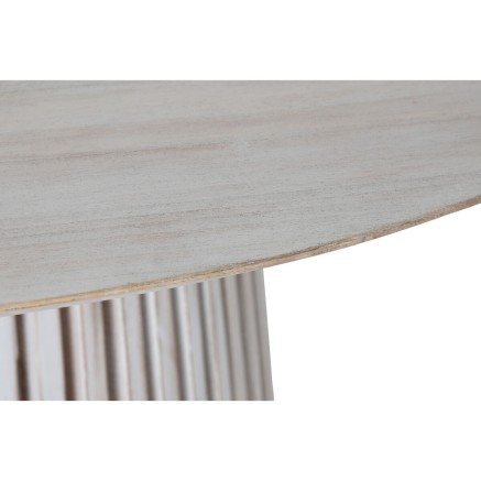 Dining Table Home ESPRIT White Mindi wood 150 x 150 x 75 cm 2