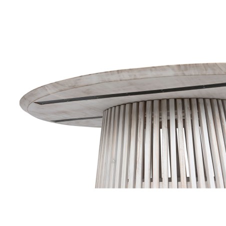 Table de Salle à Manger Home ESPRIT Blanc bois mindi 150 x 150 x 75 c