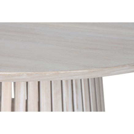 Mesa de Comedor Home ESPRIT Blanco madera de mindi 180 x 100 x 75 cm 2