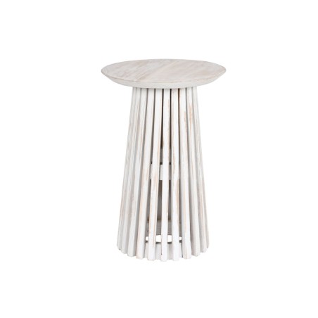 Kleine bijzettafel Home ESPRIT Wit Mindi hout 40 x 40 x 60 cm