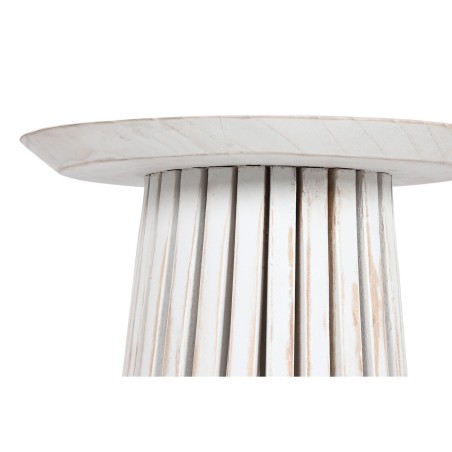Kleine bijzettafel Home ESPRIT Wit Mindi hout 40 x 40 x 60 cm