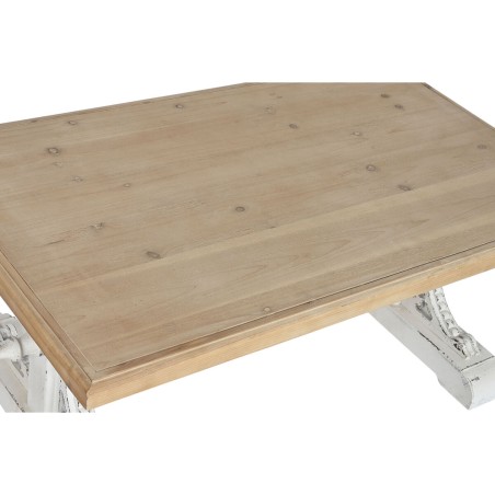 Tavolino da Caffè Home ESPRIT Bianco Naturale Legno di abete Legno MD