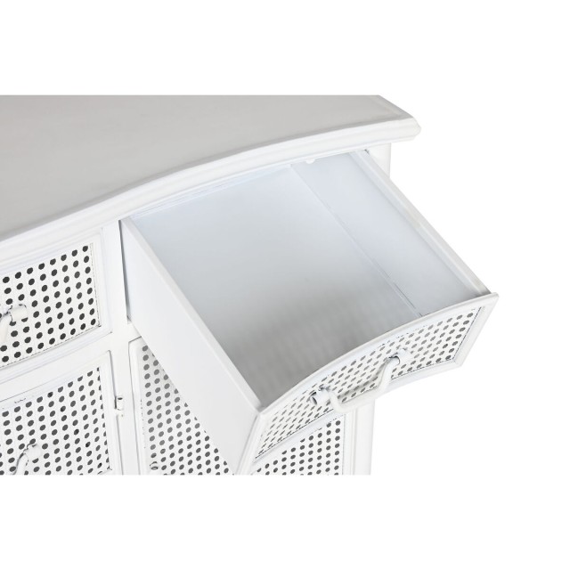 Credenza Home ESPRIT Bianco Metallo 101 x 42 x 85 cm