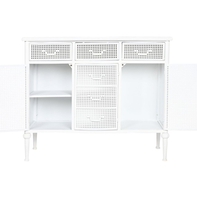 Aparador Home ESPRIT Blanco Metal 101 x 42 x 85 cm