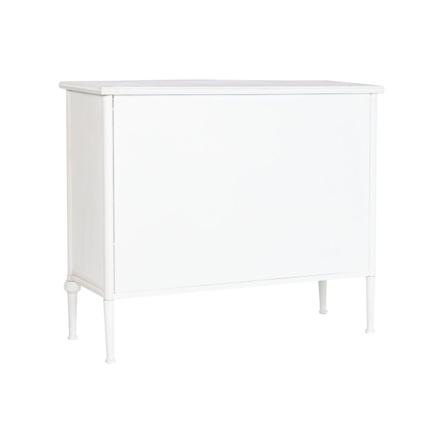 Credenza Home ESPRIT Bianco Metallo 101 x 42 x 85 cm