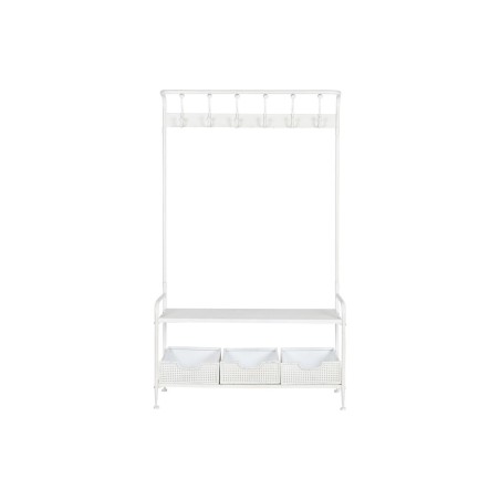 Perchero con Balda Home ESPRIT Blanco Metal Loft 110 x 36 x 186 cm