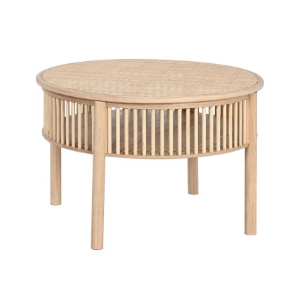 Hoofdtafel Home ESPRIT Natuurlijk Sparrenhout 75 x 75 x 49 cm