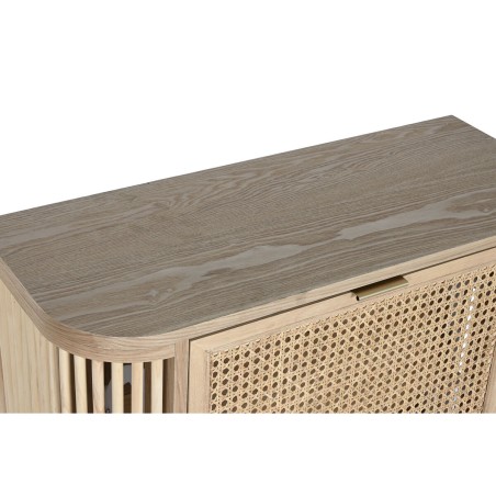 Range-chaussures Home ESPRIT Doré Naturel Rotin Bois d'épicéa Tropi