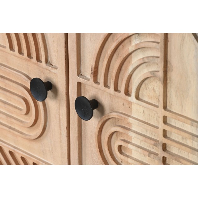 Credenza Home ESPRIT Marrone Nero Metallo Acacia 145 x 40 x 80 cm