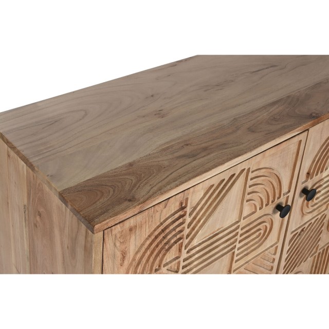 Dressoir Home ESPRIT Bruin Zwart Metaal Acacia 145 x 40 x 80 cm