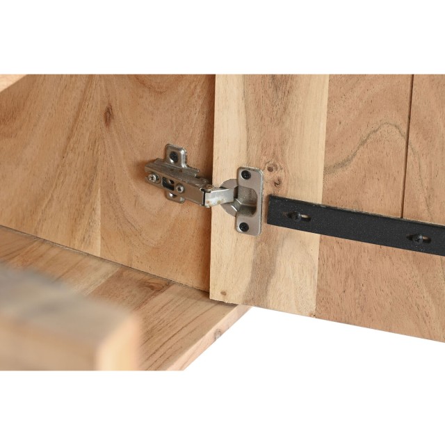 Anrichte Home ESPRIT Braun Schwarz Metall Akazienholz 145 x 40 x 80 cm