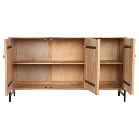 Credenza Home ESPRIT Marrone Nero Metallo Acacia 145 x 40 x 80 cm