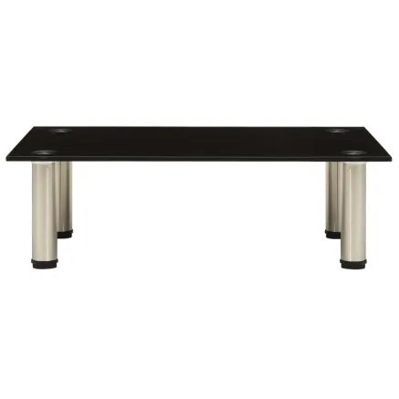 322761  TV Stand Black 60x35x17 cm Tempered Glass 2