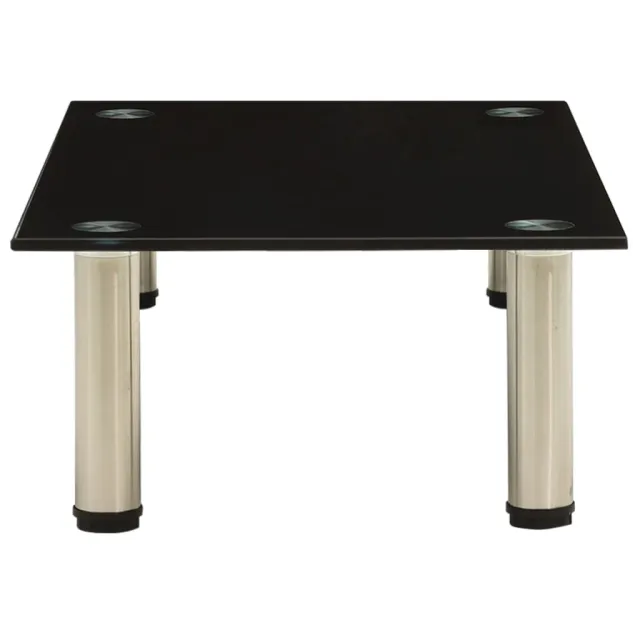 322761  TV Stand Black 60x35x17 cm Tempered Glass